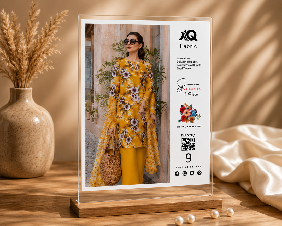 3 PC Unstitched  Summer Lawn Collection - SN Fabric (9)