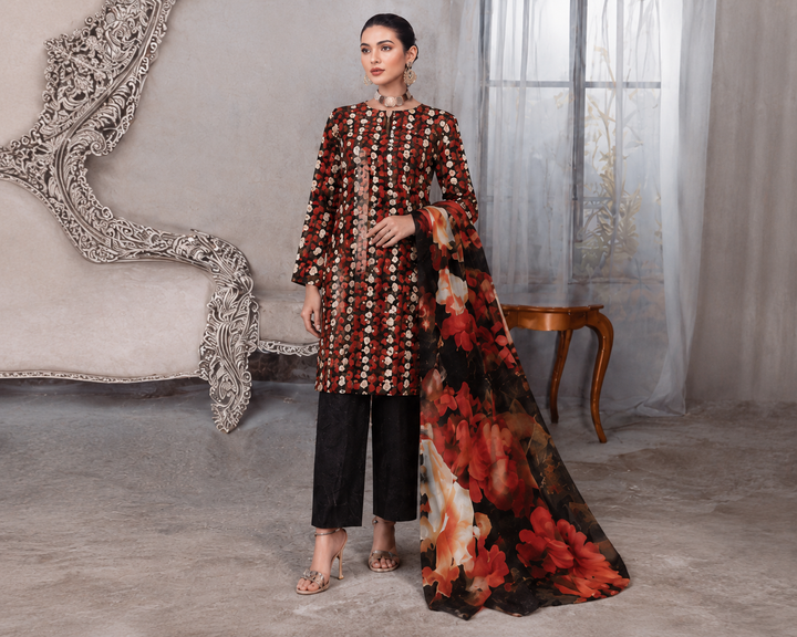 3 PC Unstitched Summer Lawn Collection - SN Fabric (6)