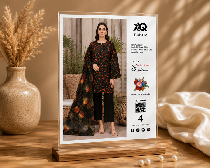 3 PC Unstitched  Summer Lawn Collection - SN Fabric (4)