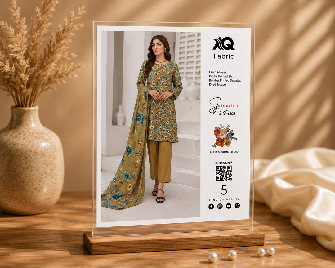 3 PC Unstitched Summer Lawn Collection - SN Fabric (5)