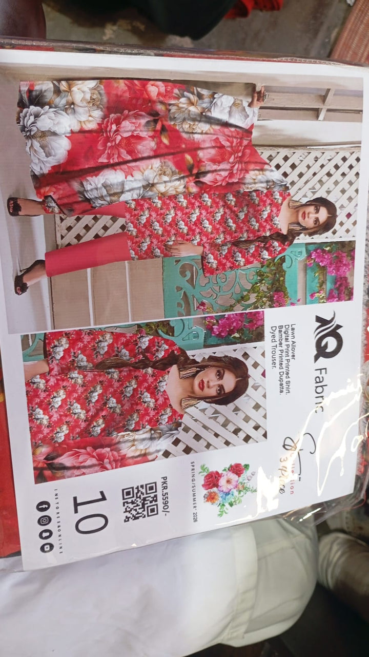3 PC Unstitched Summer Lawn Collection - SN Fabric (10)
