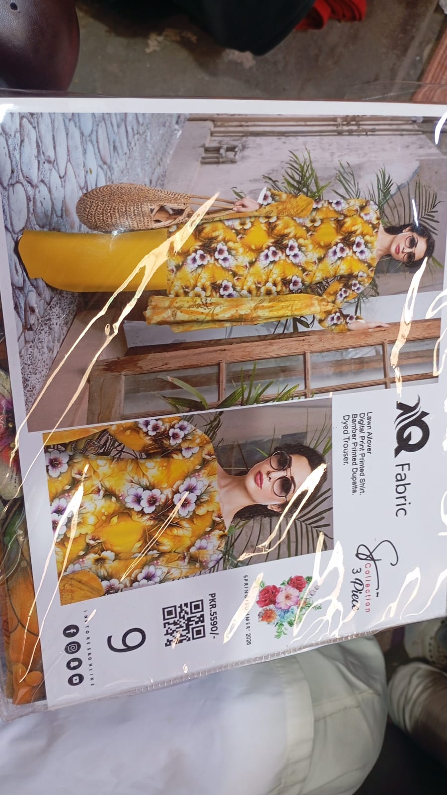 3 PC Unstitched  Summer Lawn Collection - SN Fabric (9)