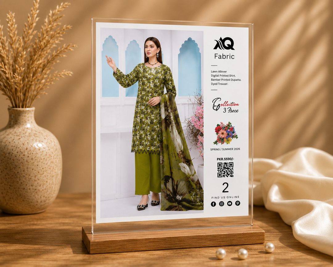 3 PC Unstitched  Summer Lawn Collection - SN Fabric (2)